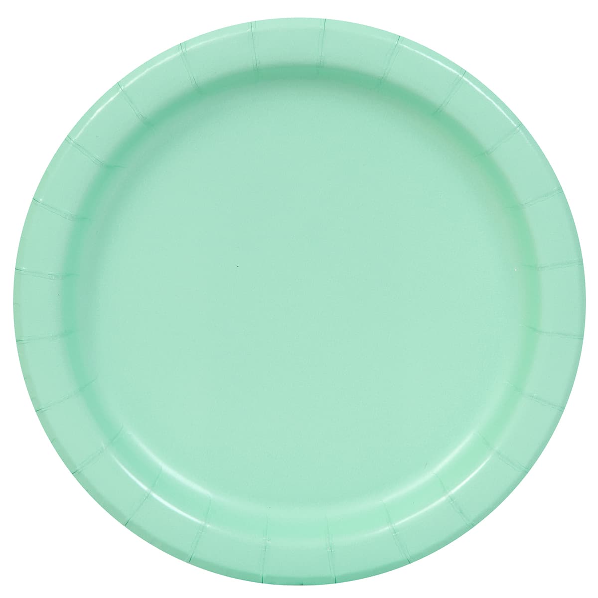 mint green paper plates