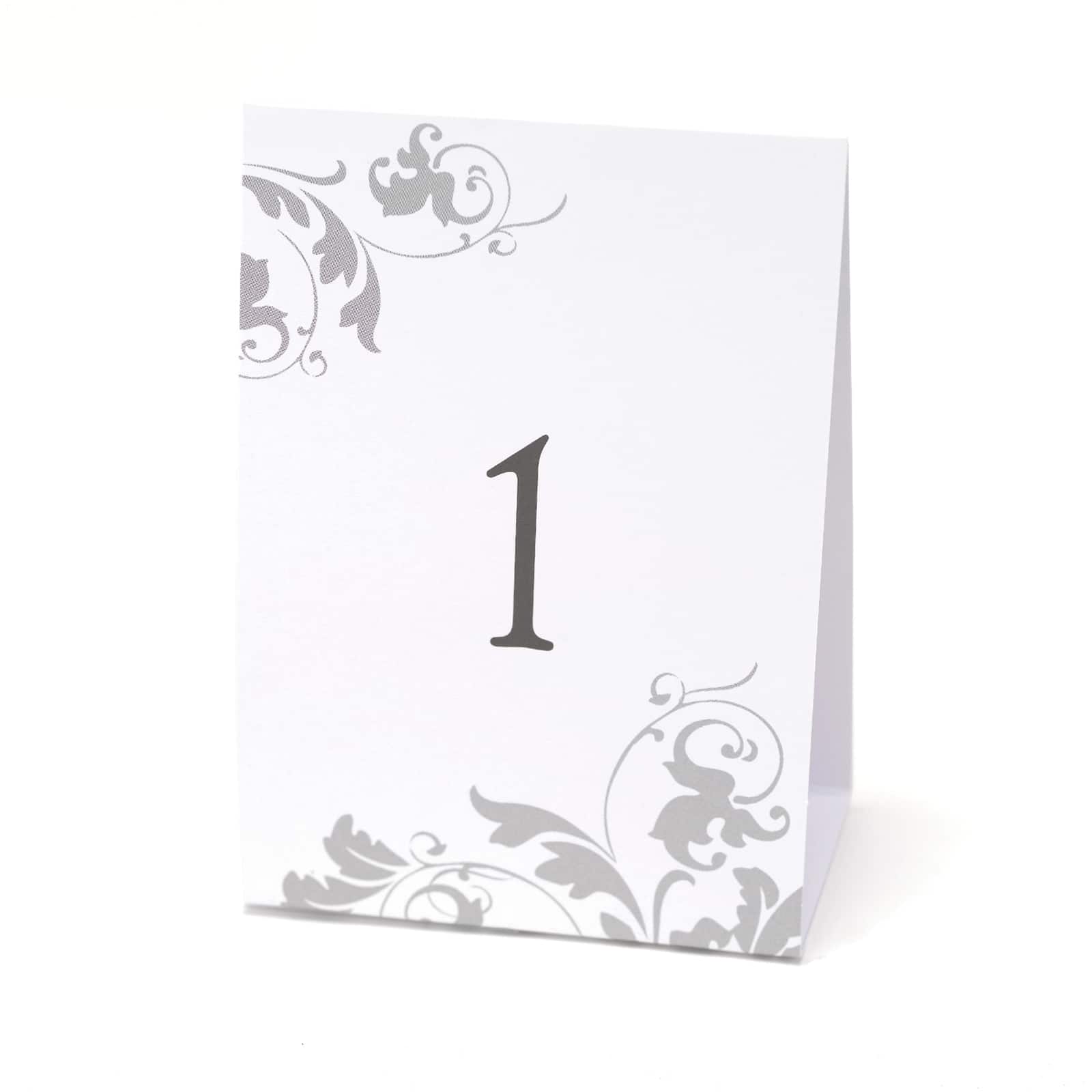 Free Shipping Table Numbers 1-40 White w/Red Number Plastic Tent Style 