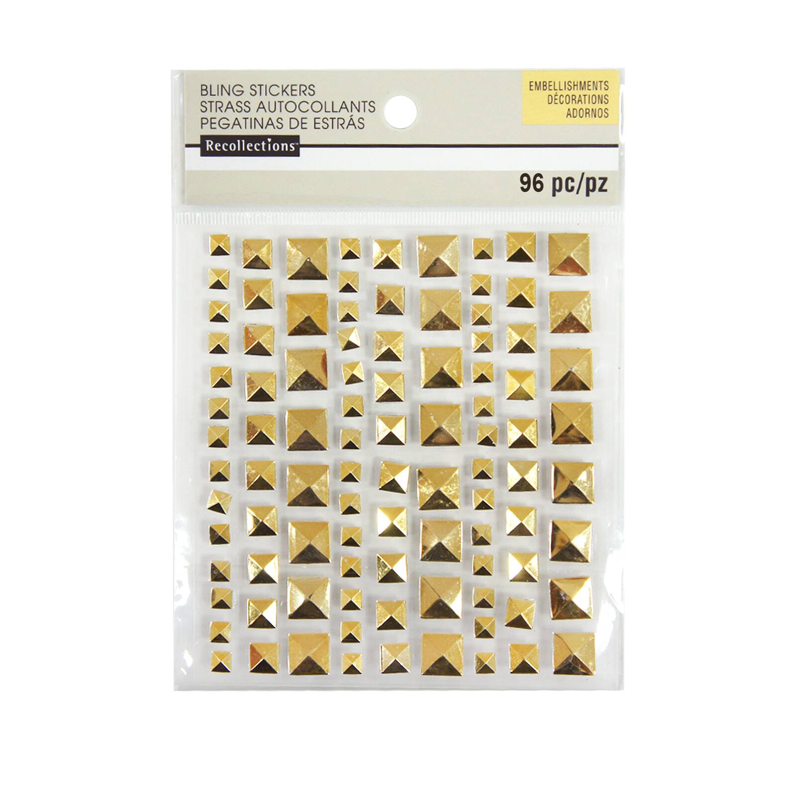 Gold Square Studs By Recollections™