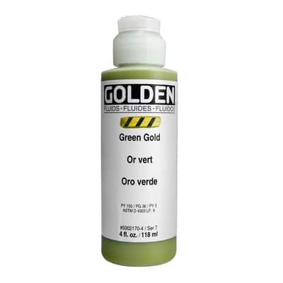 Golden Artist Colors Iridescent Deep Fluid Acrylic Paint (Gold, 1oz) :  : Home & Kitchen