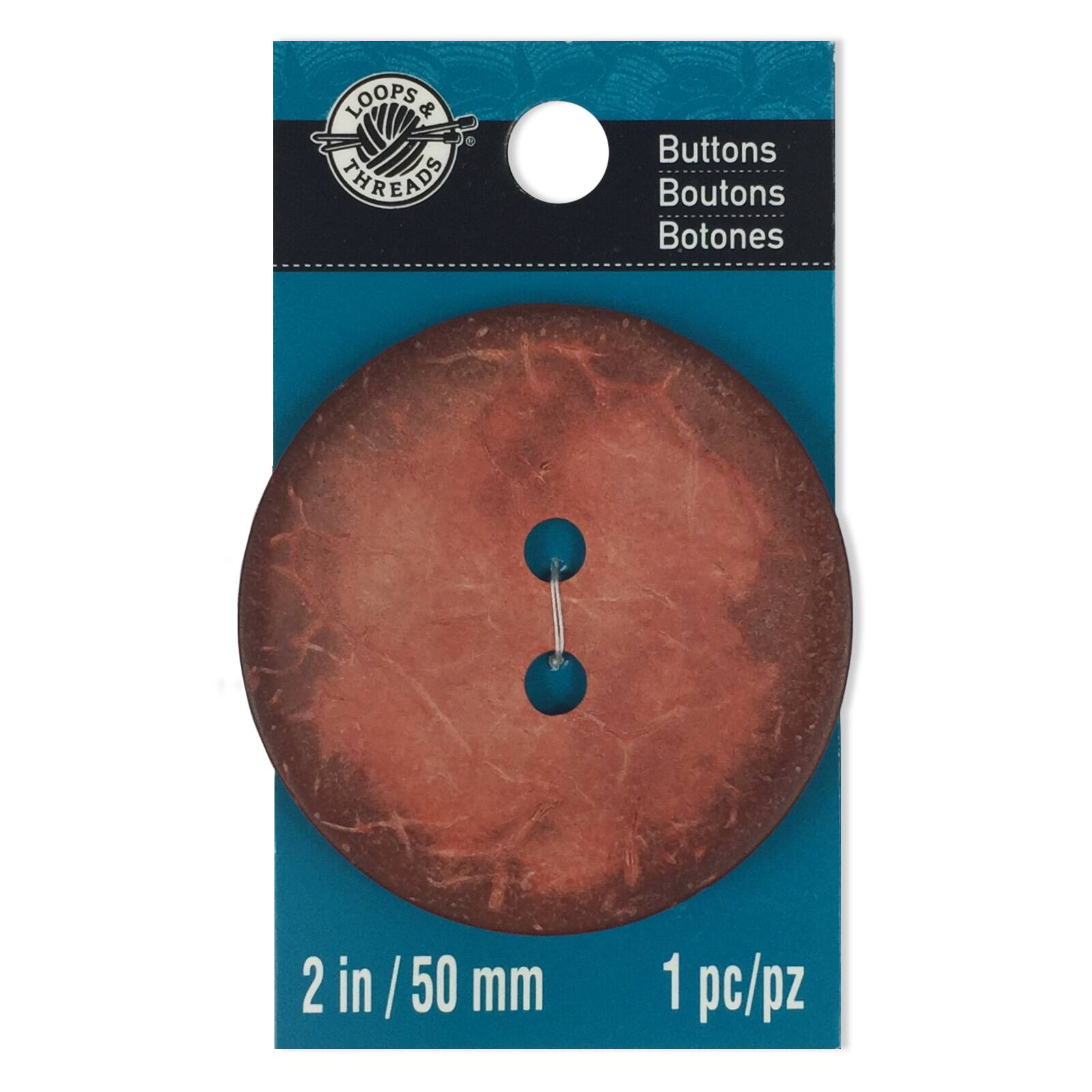 Large Matte Coconut Button By Loops & Threads®
