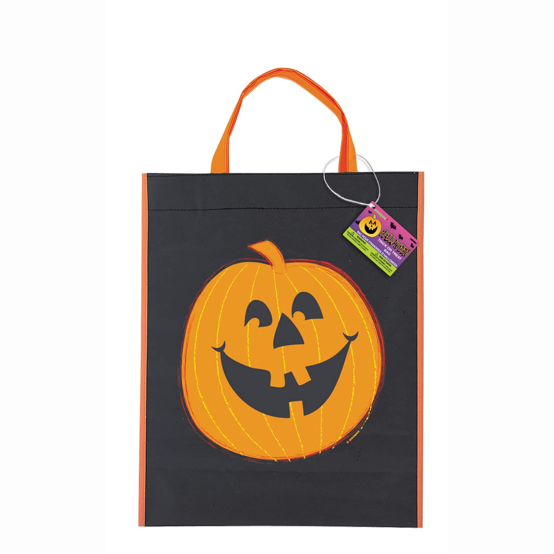Large Plastic Halloween Pumpkin Goodie Bag Halloween Party Favors