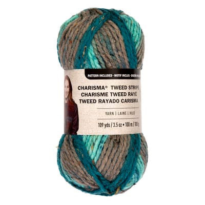 Charisma™ Tweed Stripe Yarn by Loops & Threads® image