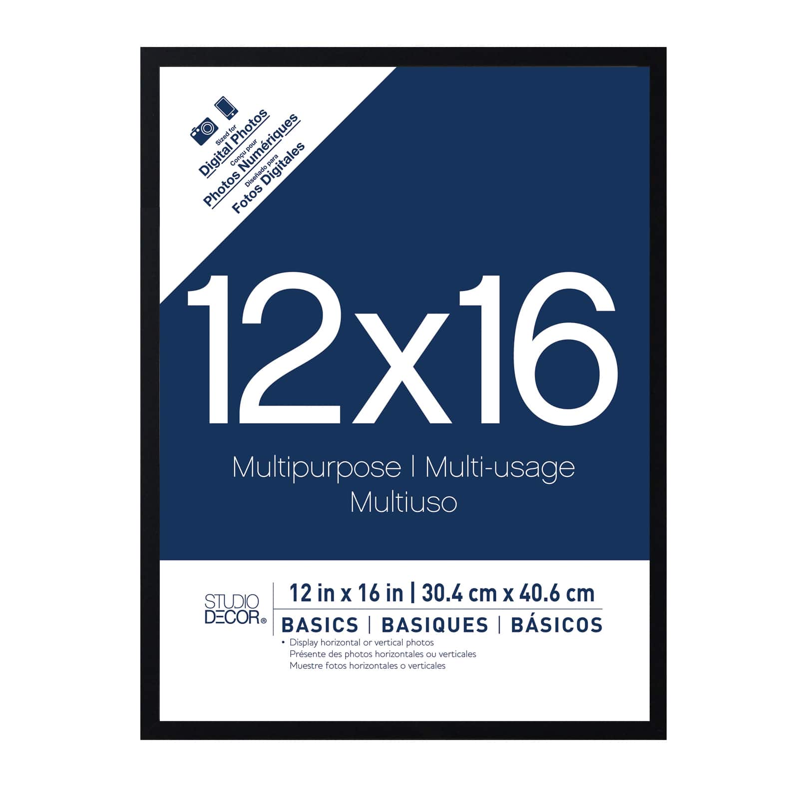 Basics Black Multipurpose Frame by Studio Décor®