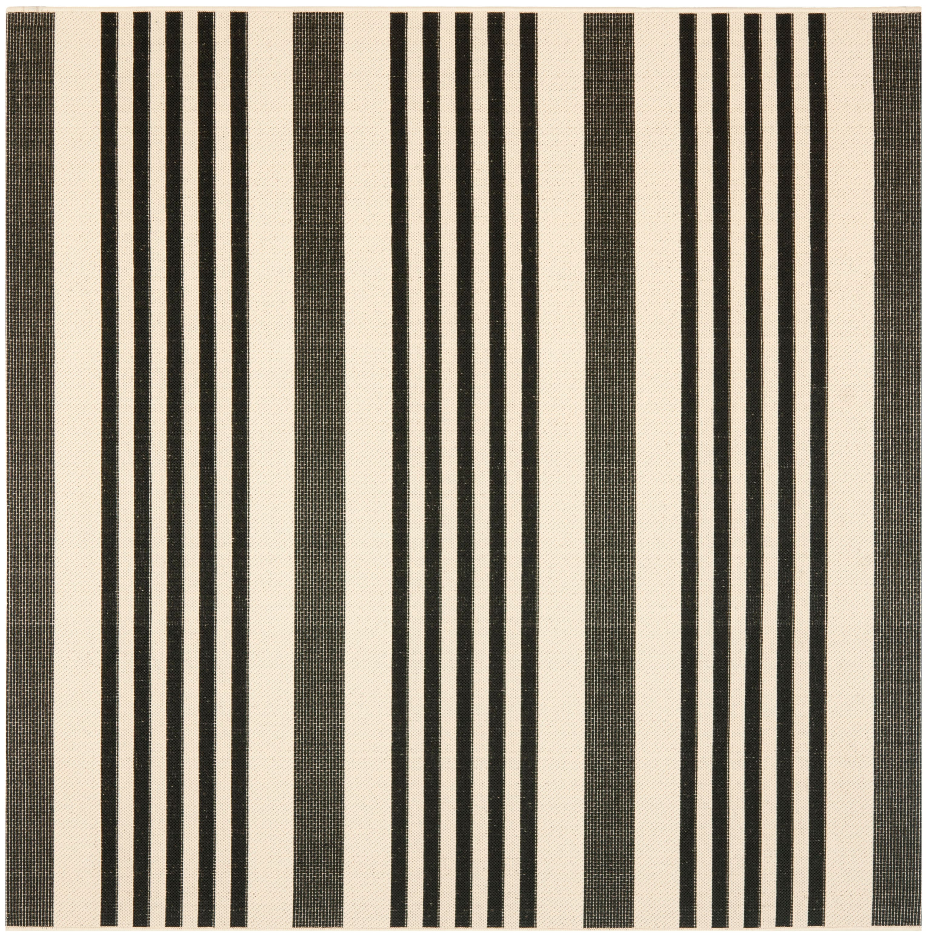 Courtyard Stripe 4' X 4' Square Area Rug