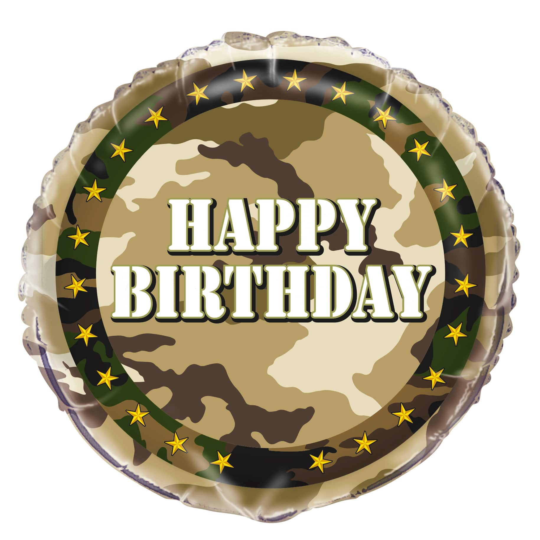 Helium Military Camo Birthday Balloon Camo Party Decorations