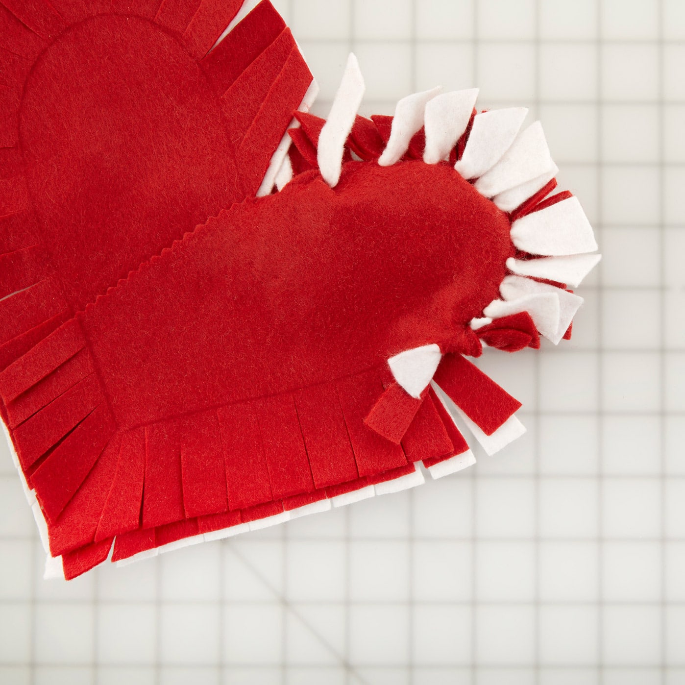 Message Heart NoSew Felt Pillow