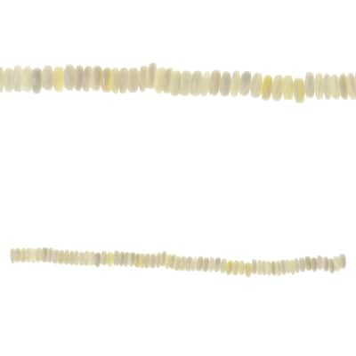 White Shell Rondel Beads, 7mm by Bead Landing™ image