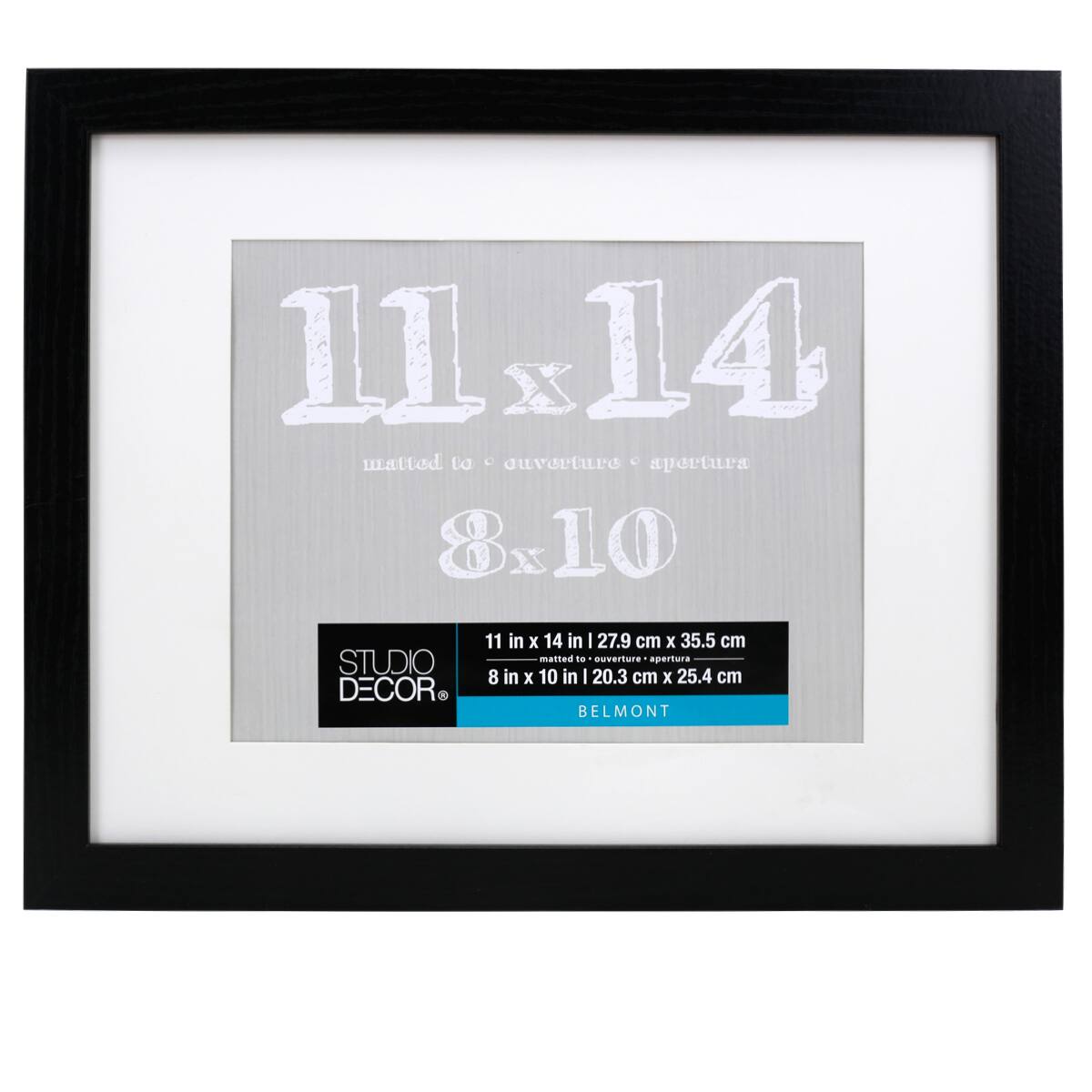 Black Belmont Frame with Mat by Studio Décor®