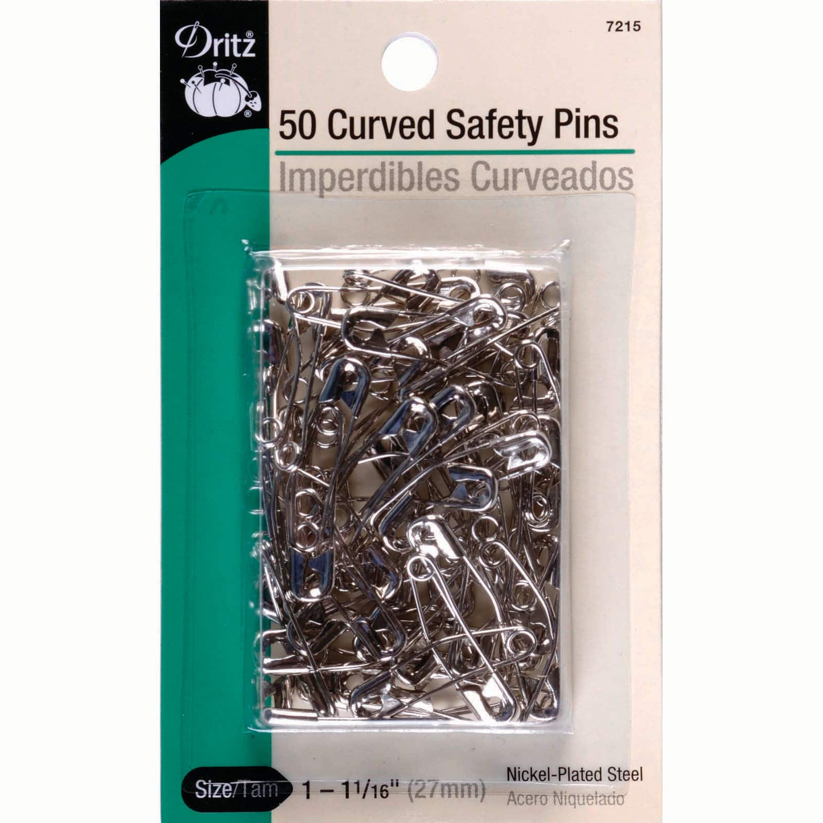 Dritz Size 1 Curved Safety Pins Pack Of 50