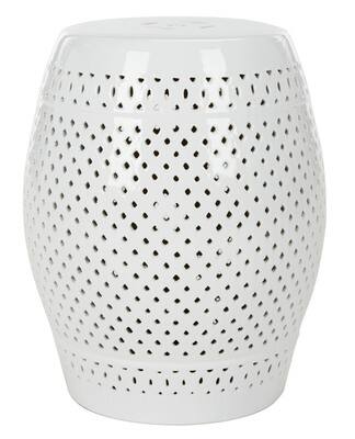 Diamond Garden Stool in White | Michaels
