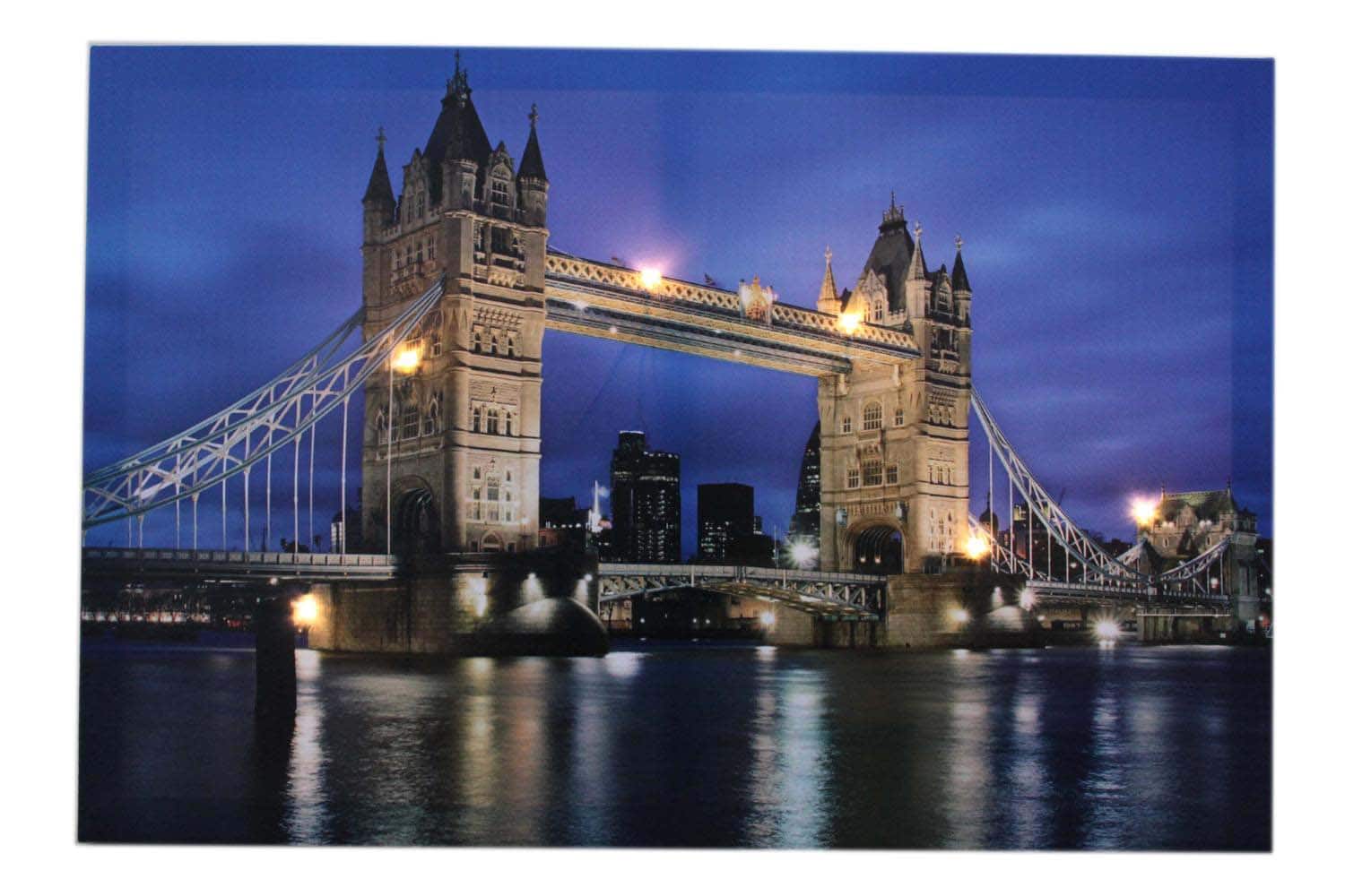 LED Lighted London Bridge Wall Art