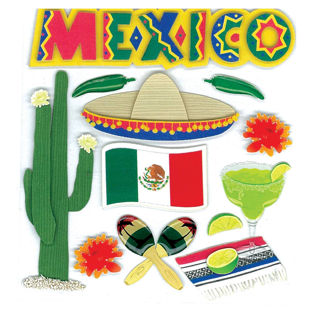 Jolee S Boutique Mexico Stickers