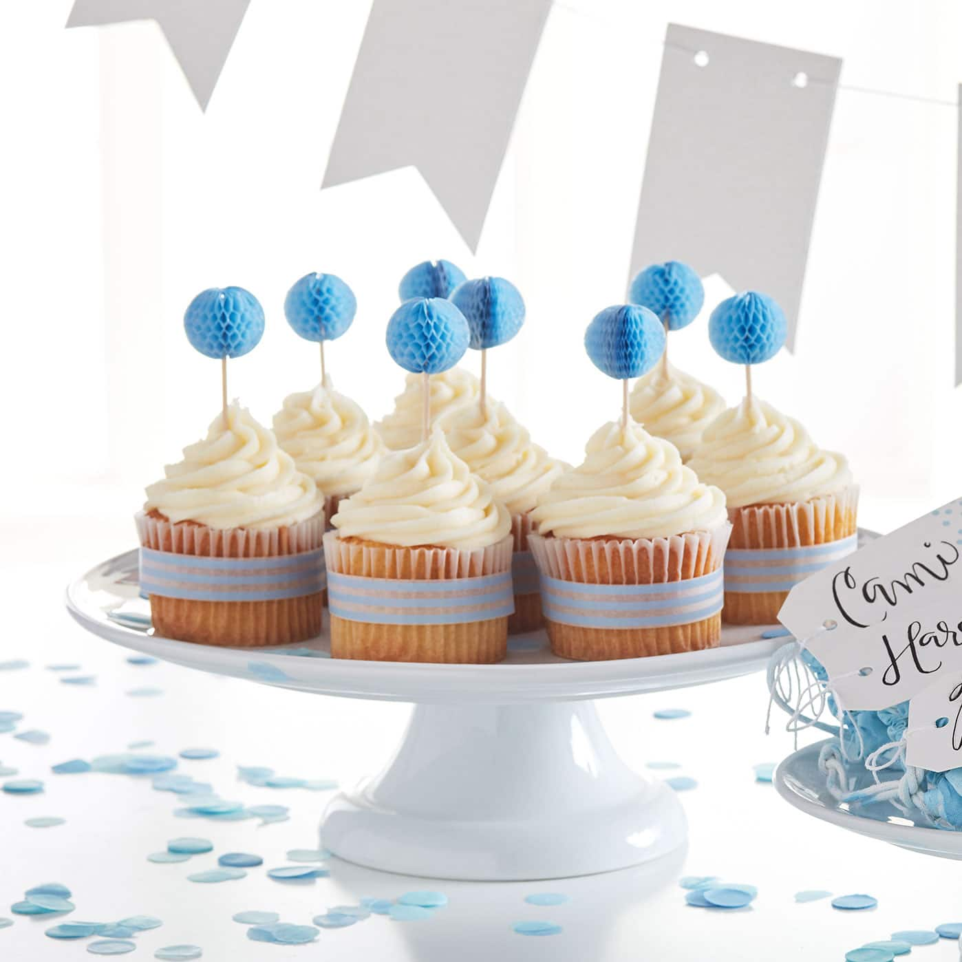 Light Blue Honeycomb Cupcakes | Projects | Michaels