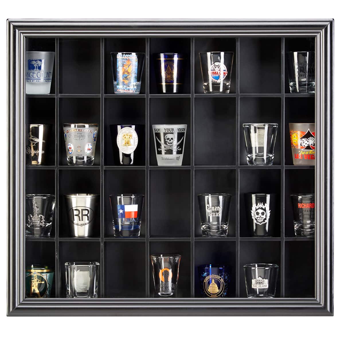 Shot Glass Display Case Wall Mount -  Canada