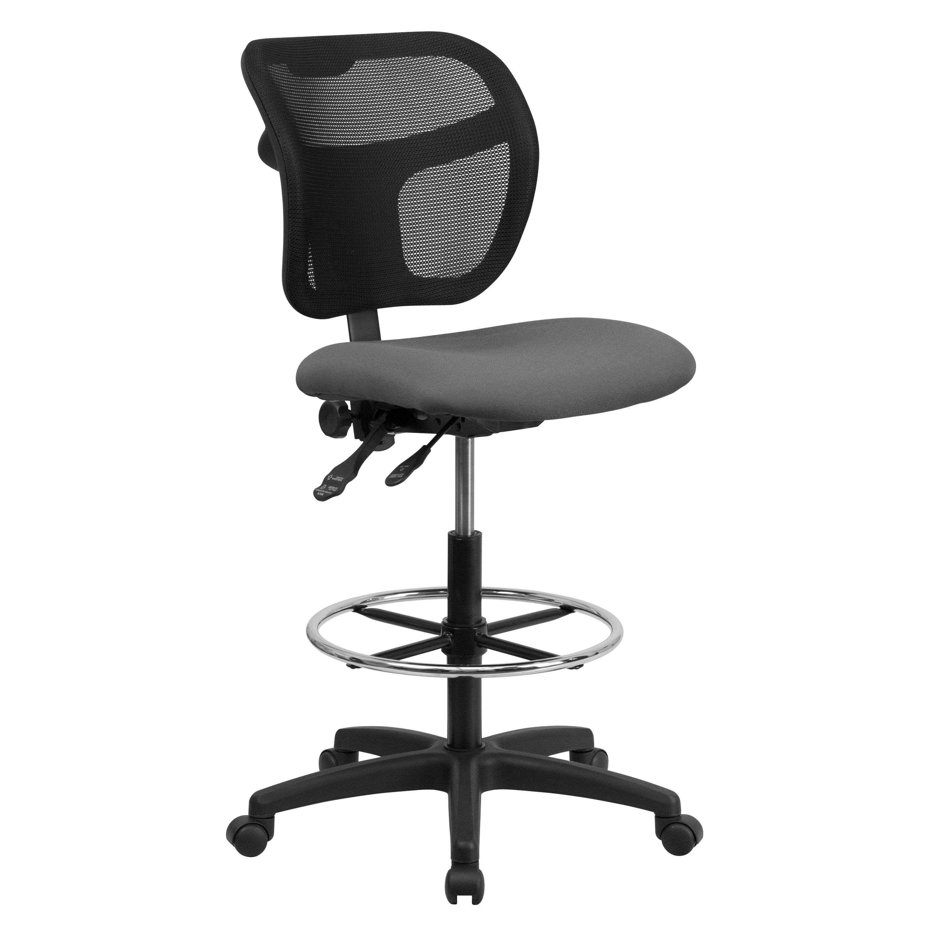 Flash Furniture Mid Back Mesh Drafting Chair