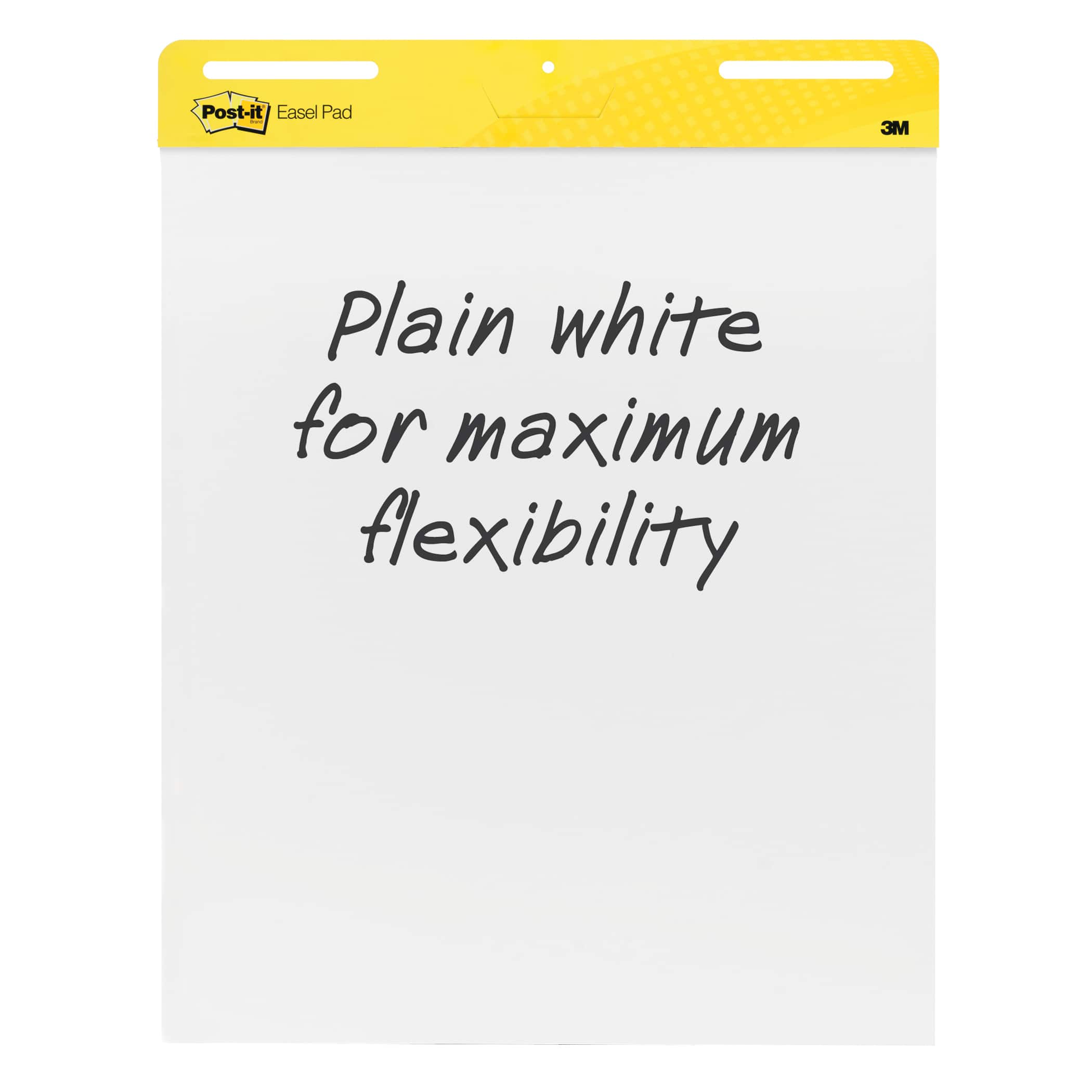 Post-it® Super Sticky Easel Pad, 25 x 30, White - 30 Sheets/Pad