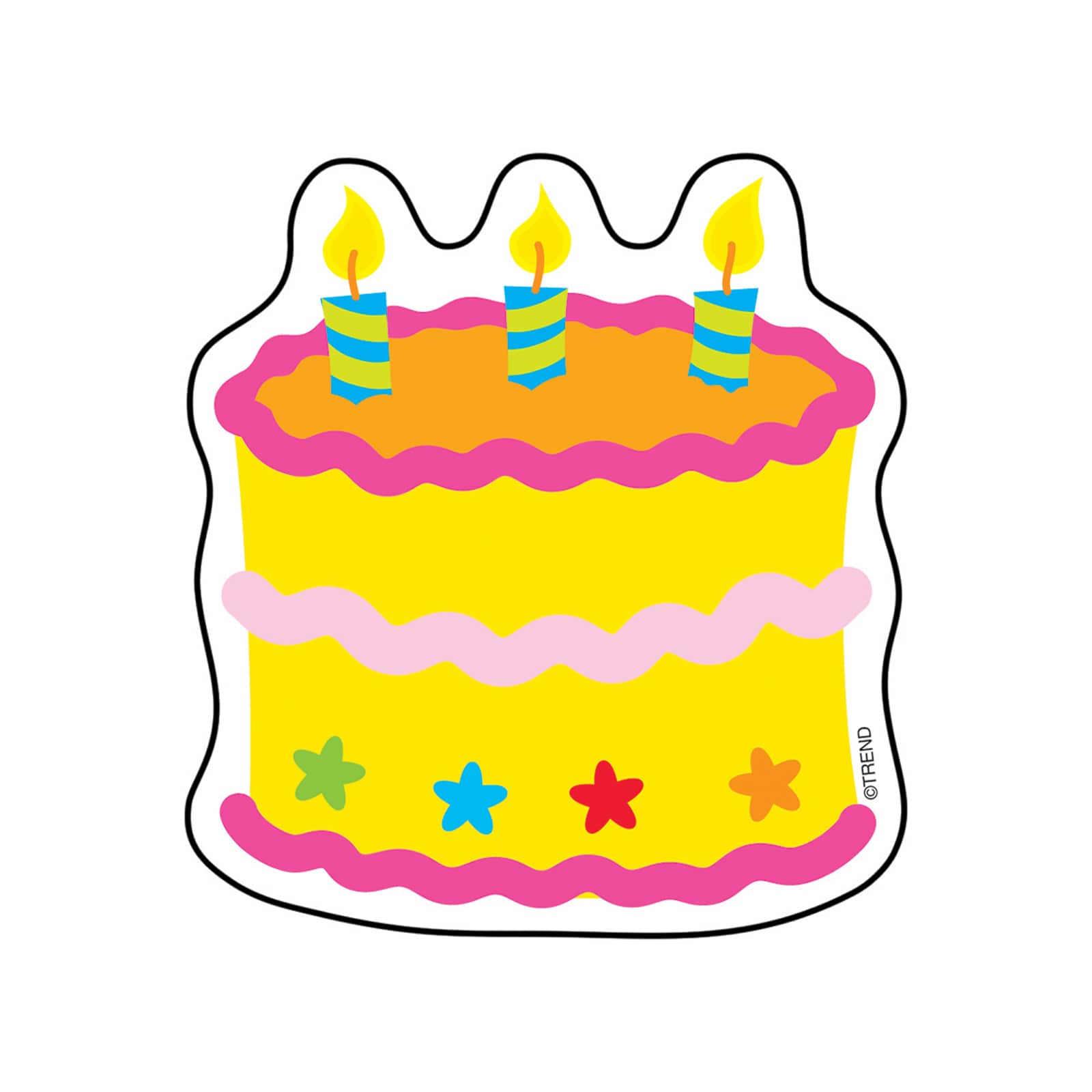 Birthday Cake Mini Accents, 36 Per Pack, 12 Packs