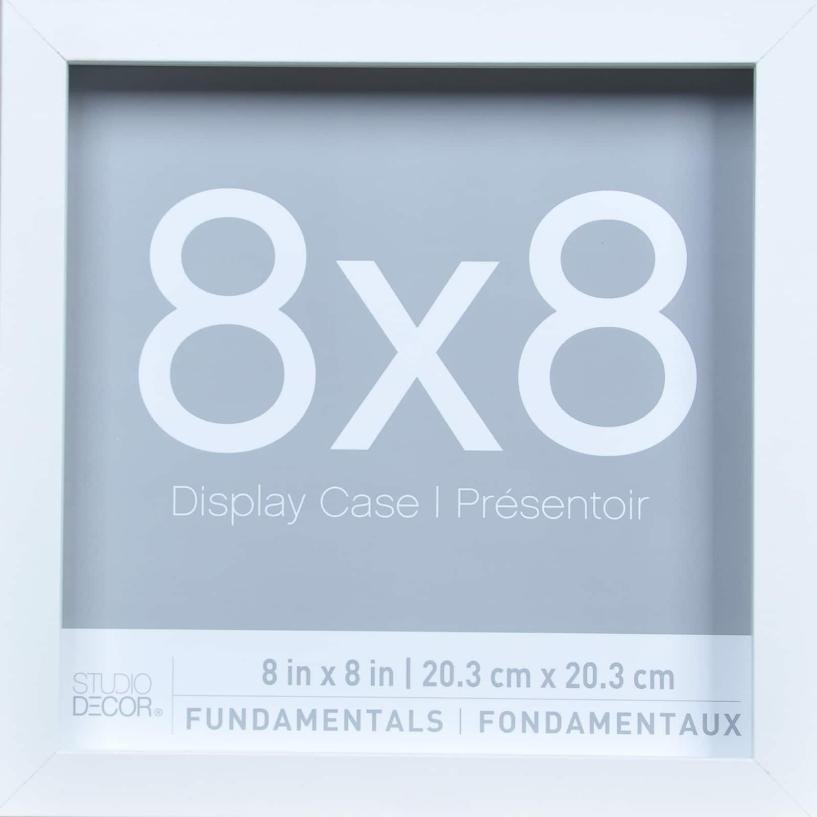 3-Pack White 8 x 8 Shadow Boxes, Fundamentals by Studio Décor