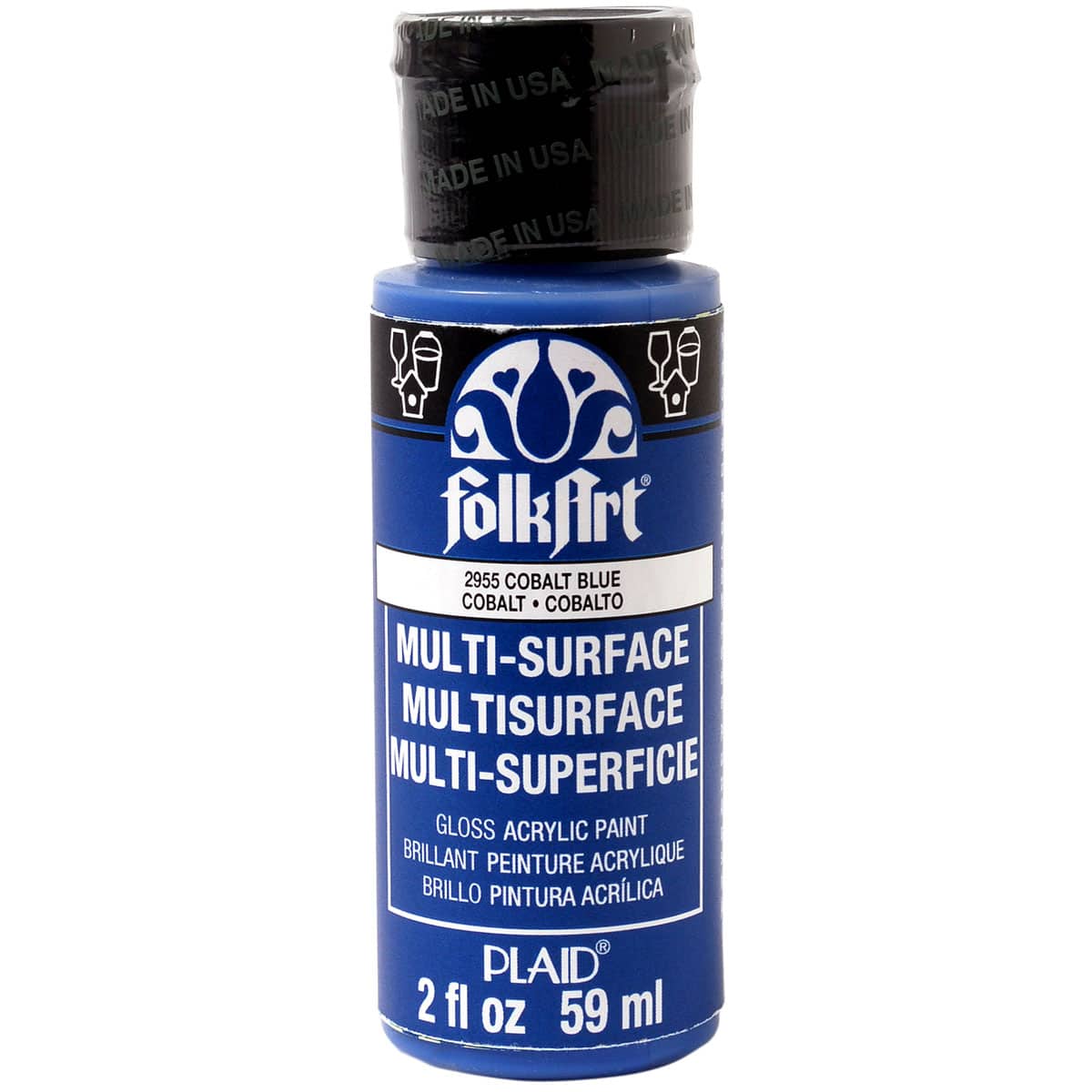 12 Pack: FolkArt® Multi-Surface Satin Acrylic Paint, 2oz.