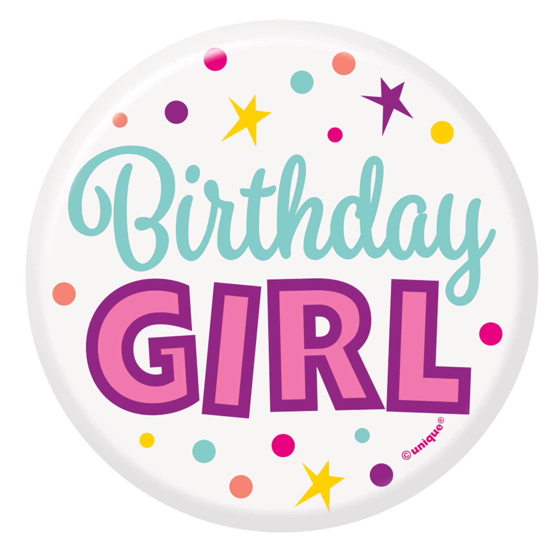Birthday Girl Button
