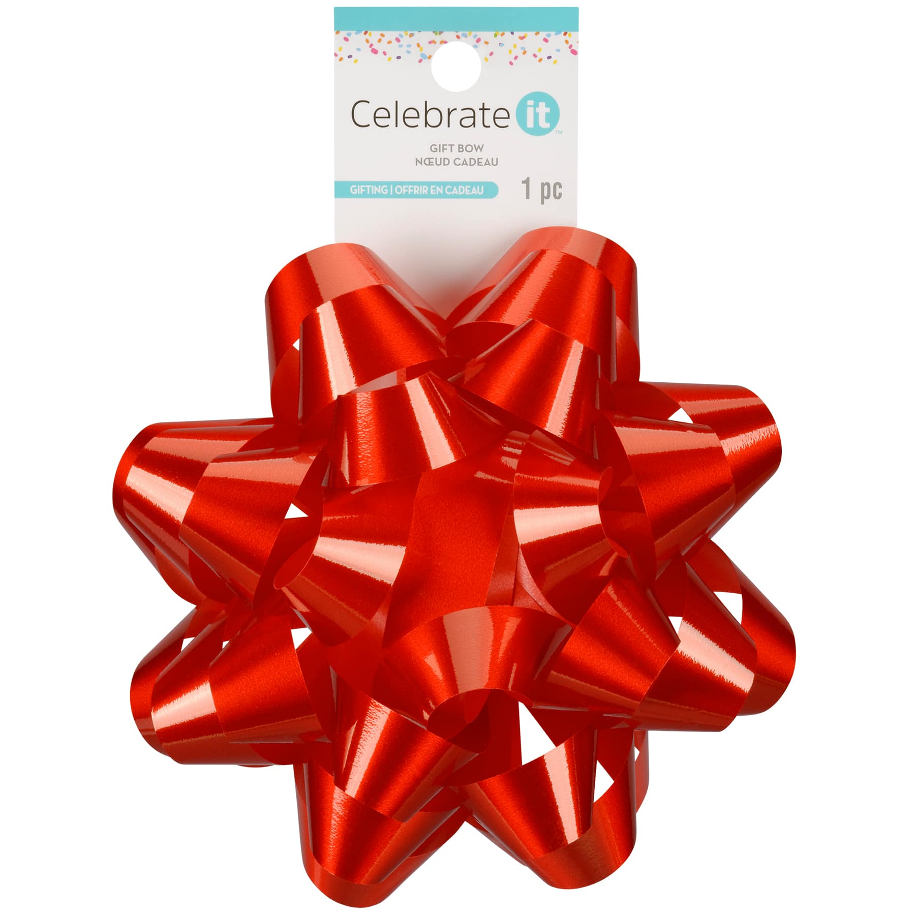 5.75" Red Lacquer Gift Bow By Celebrate It™