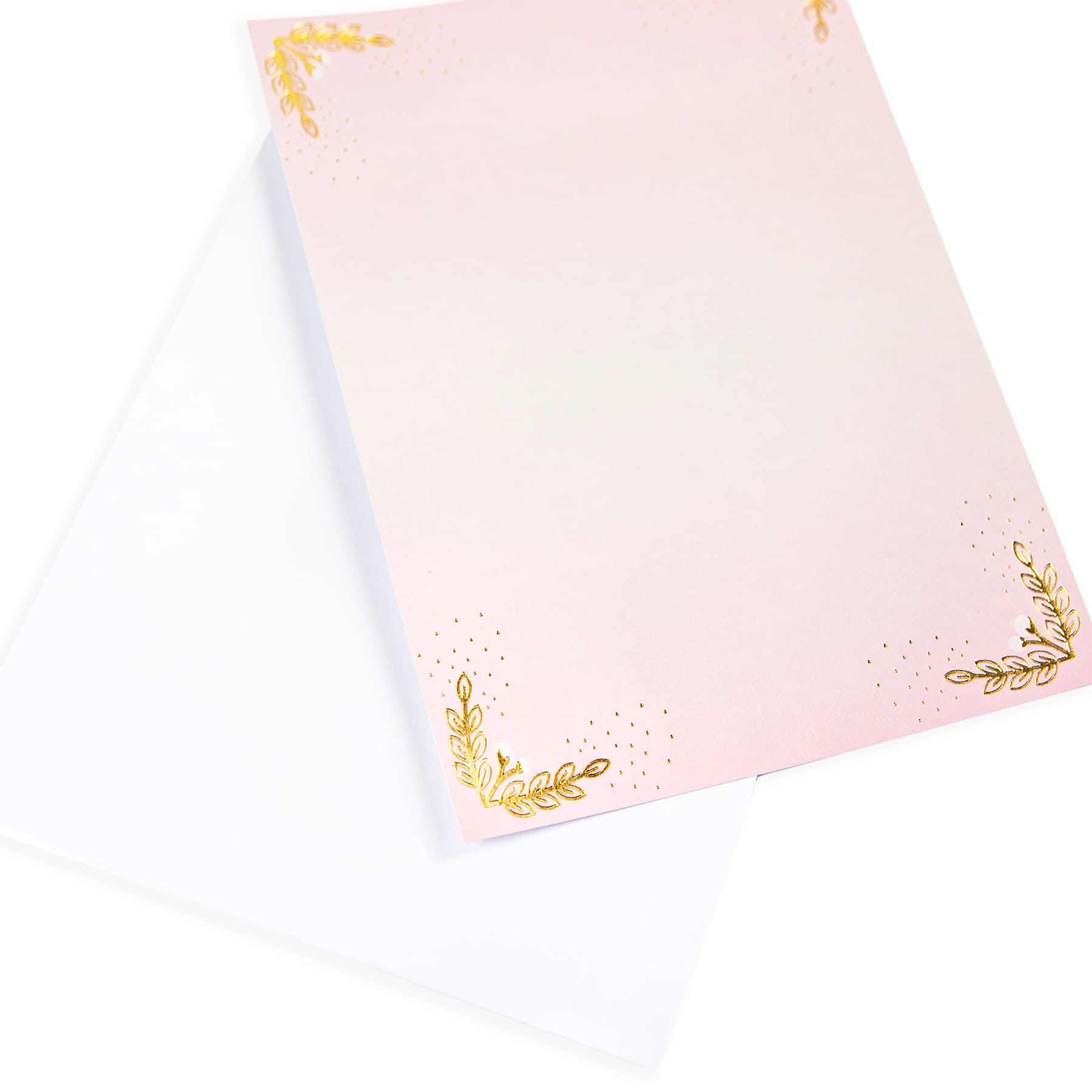 12 Packs: 40 ct. (480 total) Blush Glam Flat Cards &#x26; Envelopes by Recollections&#x2122;, 5&#x22; x 7&#x22;