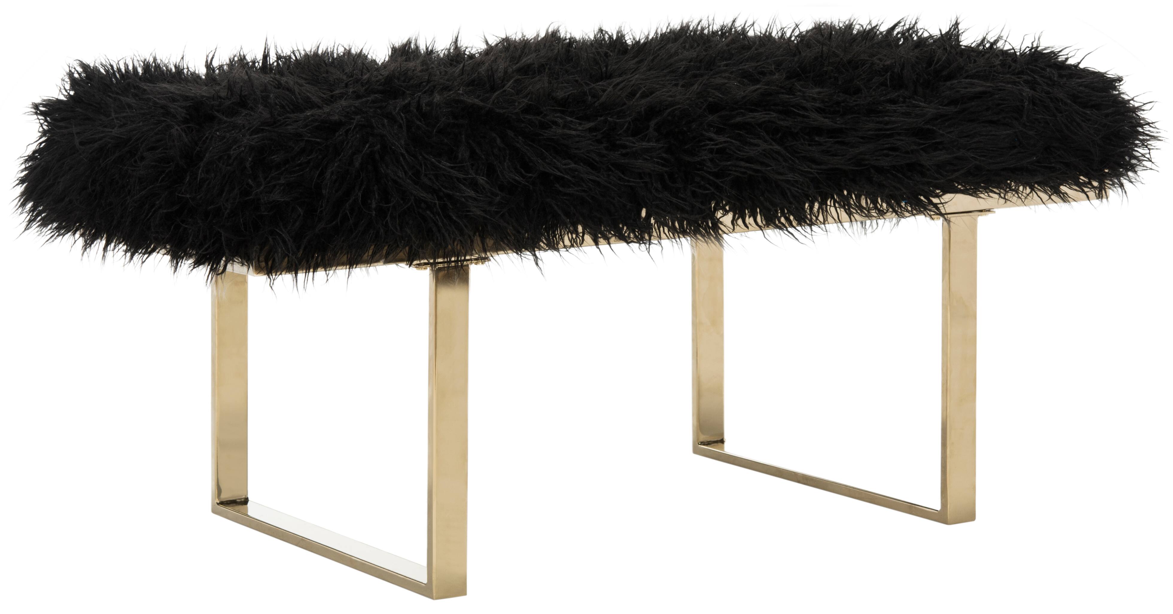 Maia Faux Lamb Bench