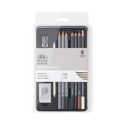 Winsor & Newton™ Studio Collection™ Sketching Pencil 10pc Tin Set