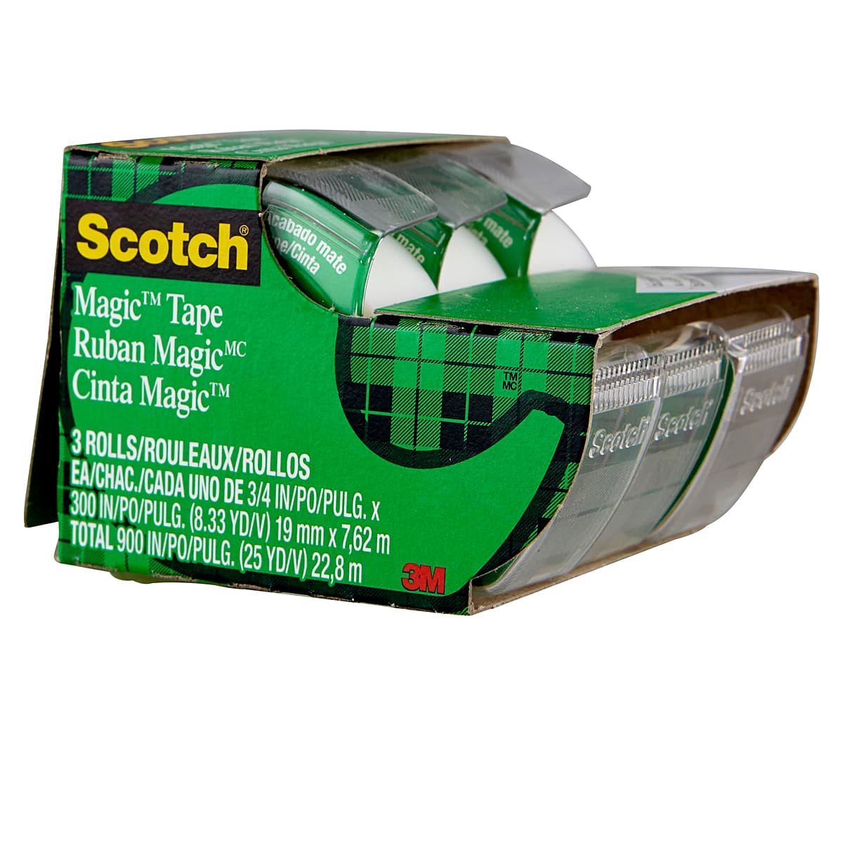 Scotch Cabinet Pack Magic Tape - 3 per pack - LD Products