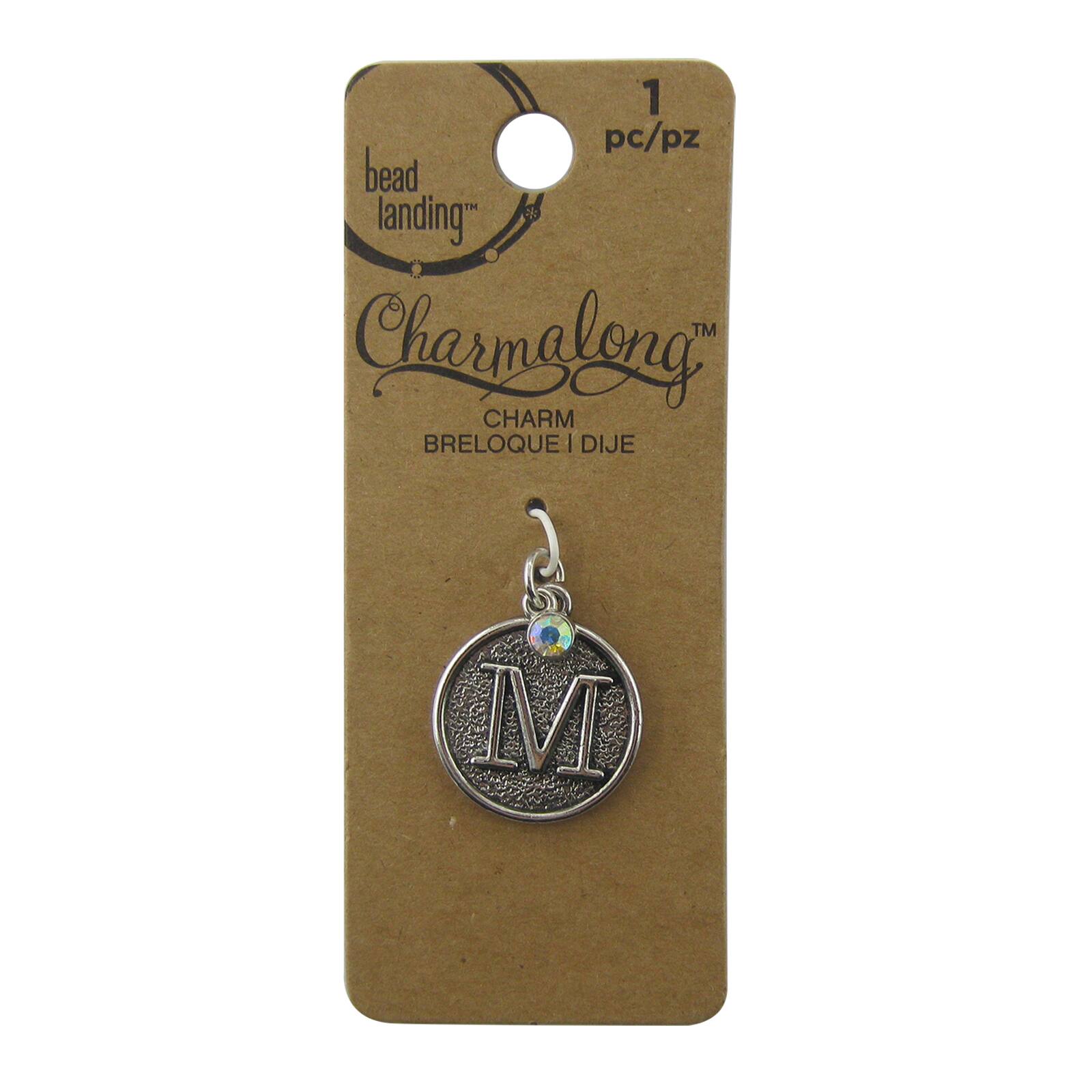 Find the Charmalong™ M Letter Charm by Bead Landing™ at ...