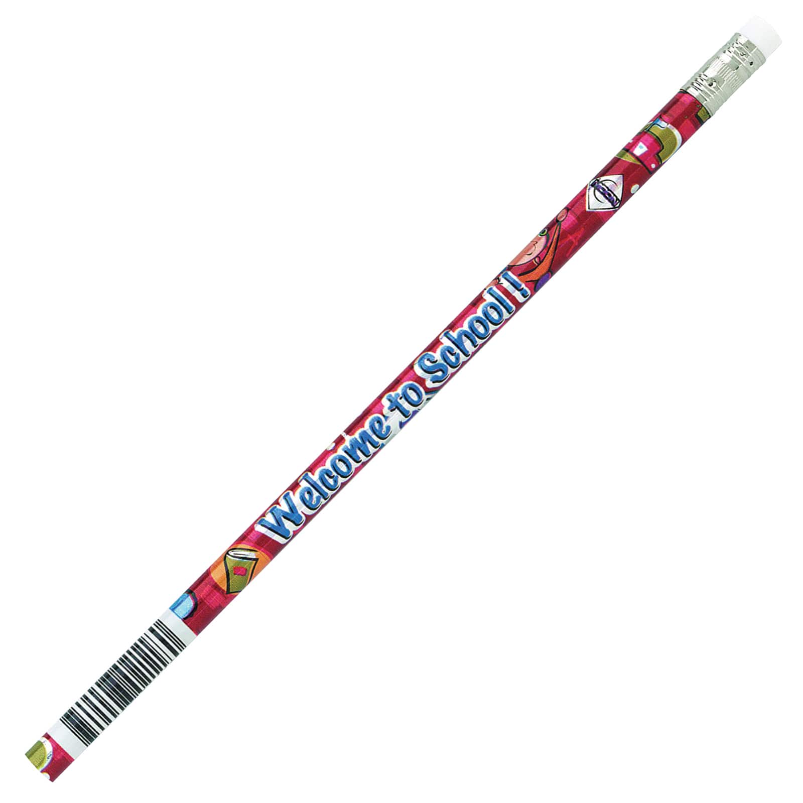 J. R. Moon Pencil Co. Welcome To School Pencils, 12 Per Pack - 12 Packs