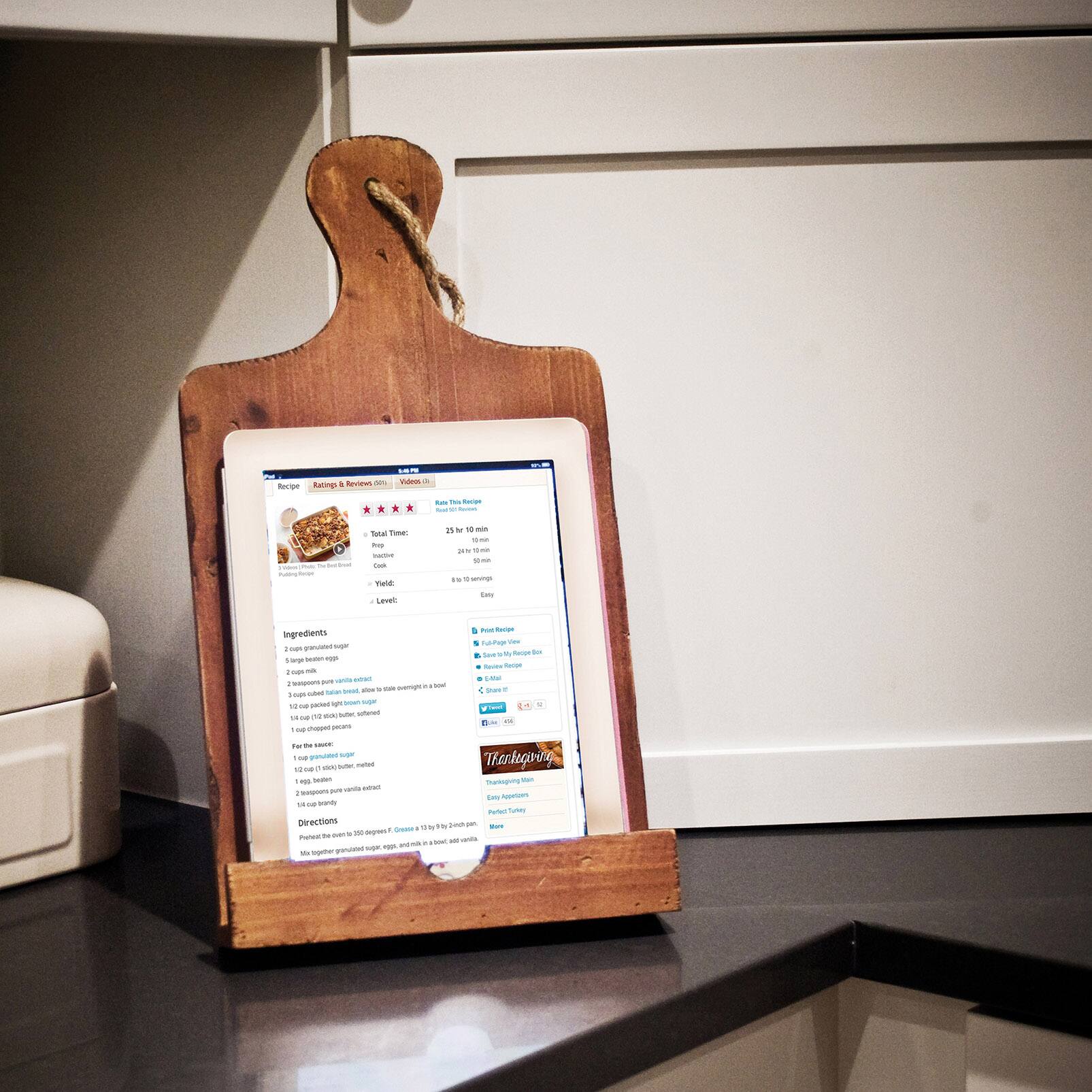 Hello Honey® Wood Tablet Holder