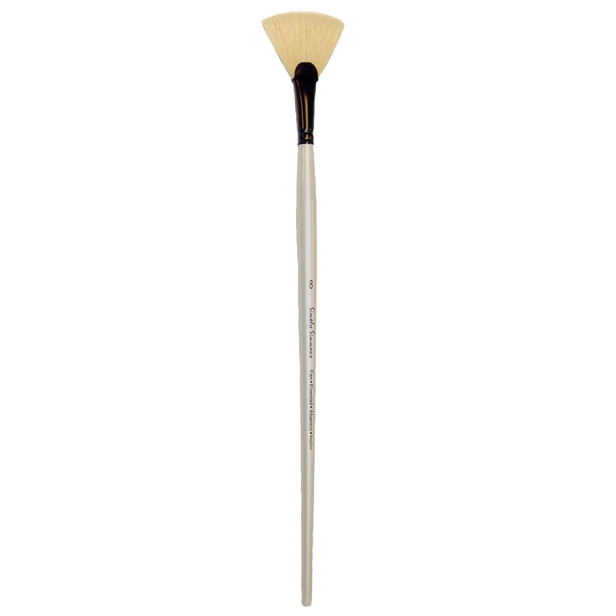 Simply Simmons Long Handle Bristle Fan Brush