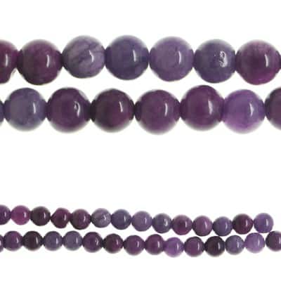 Purple Dyed Quartzite Round Beads, 8mm by Bead Landing™ image