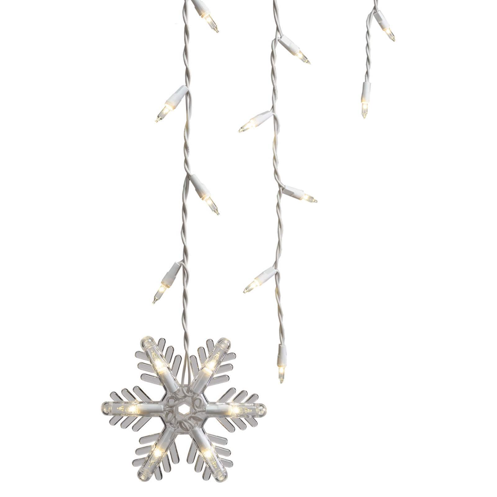 GE&#xAE; Holiday Classics&#xAE; Icicle-Style Lights, Dangling Snowflakes