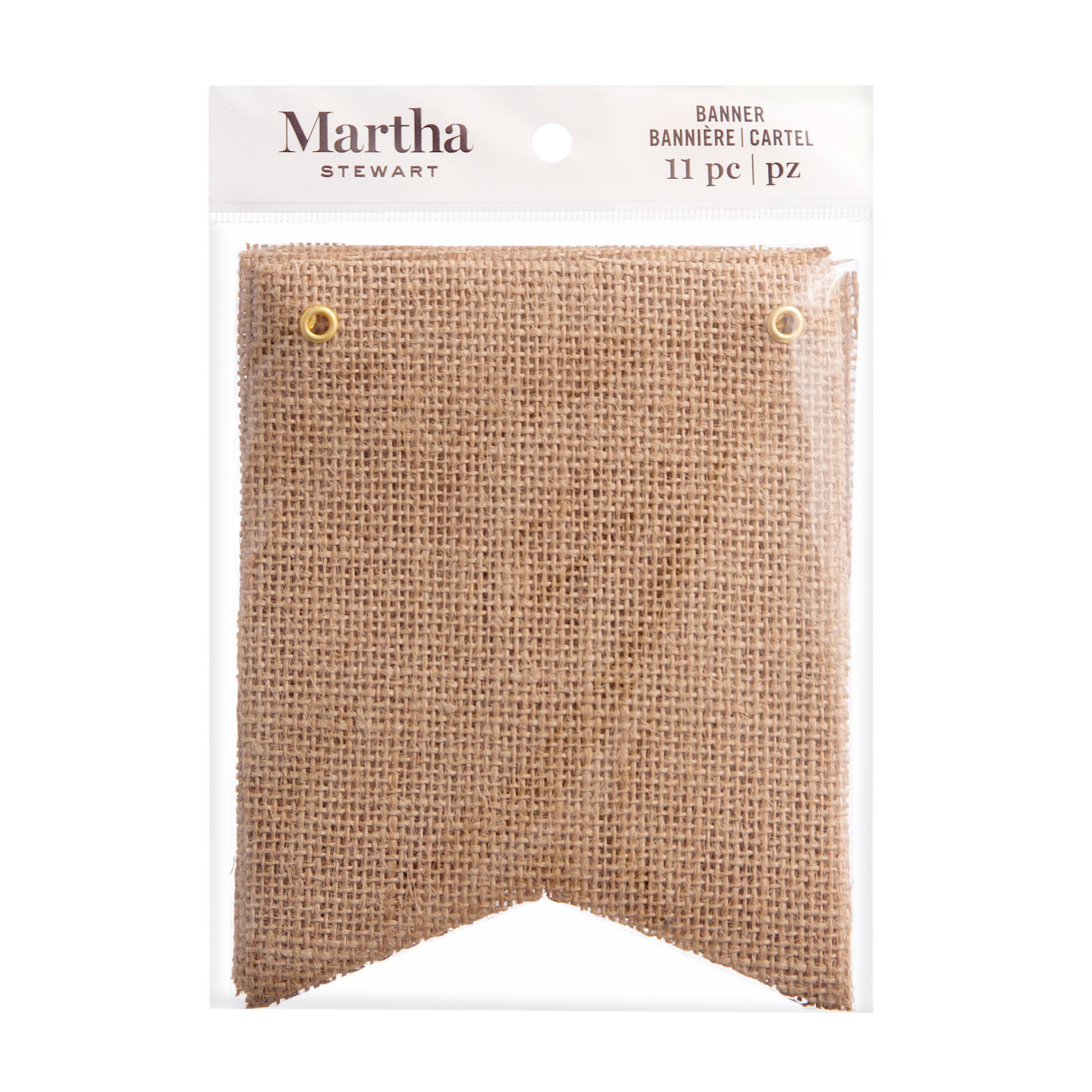 Martha Stewart Celebrations Burlap Banners Michaels