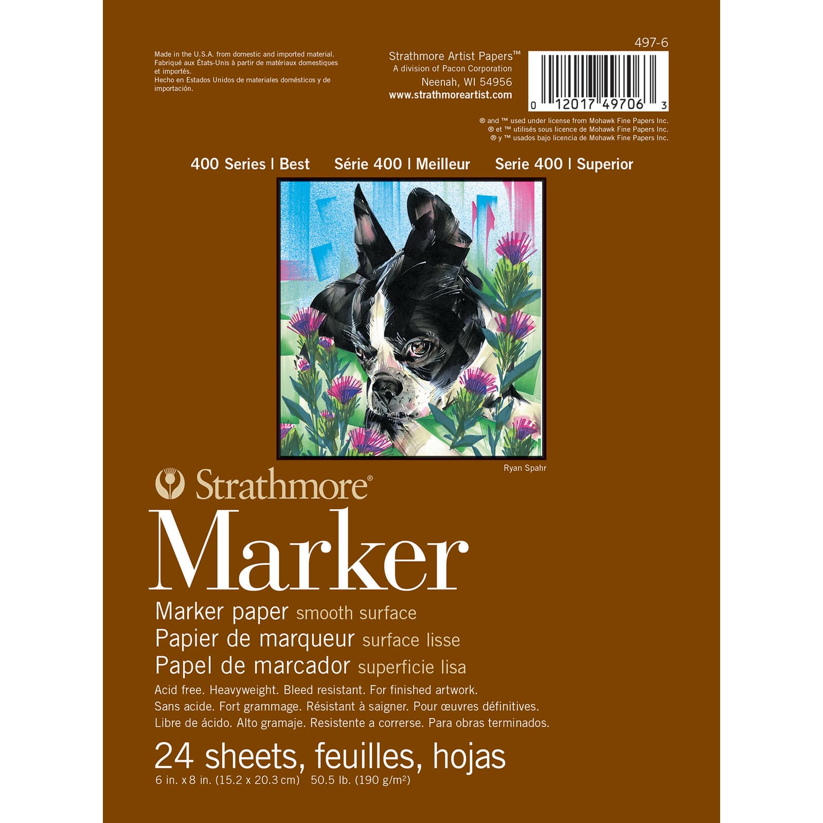 12 Pack: Strathmore® 400 Series Marker Paper Pad in White | 6" x 8" | Michaels®