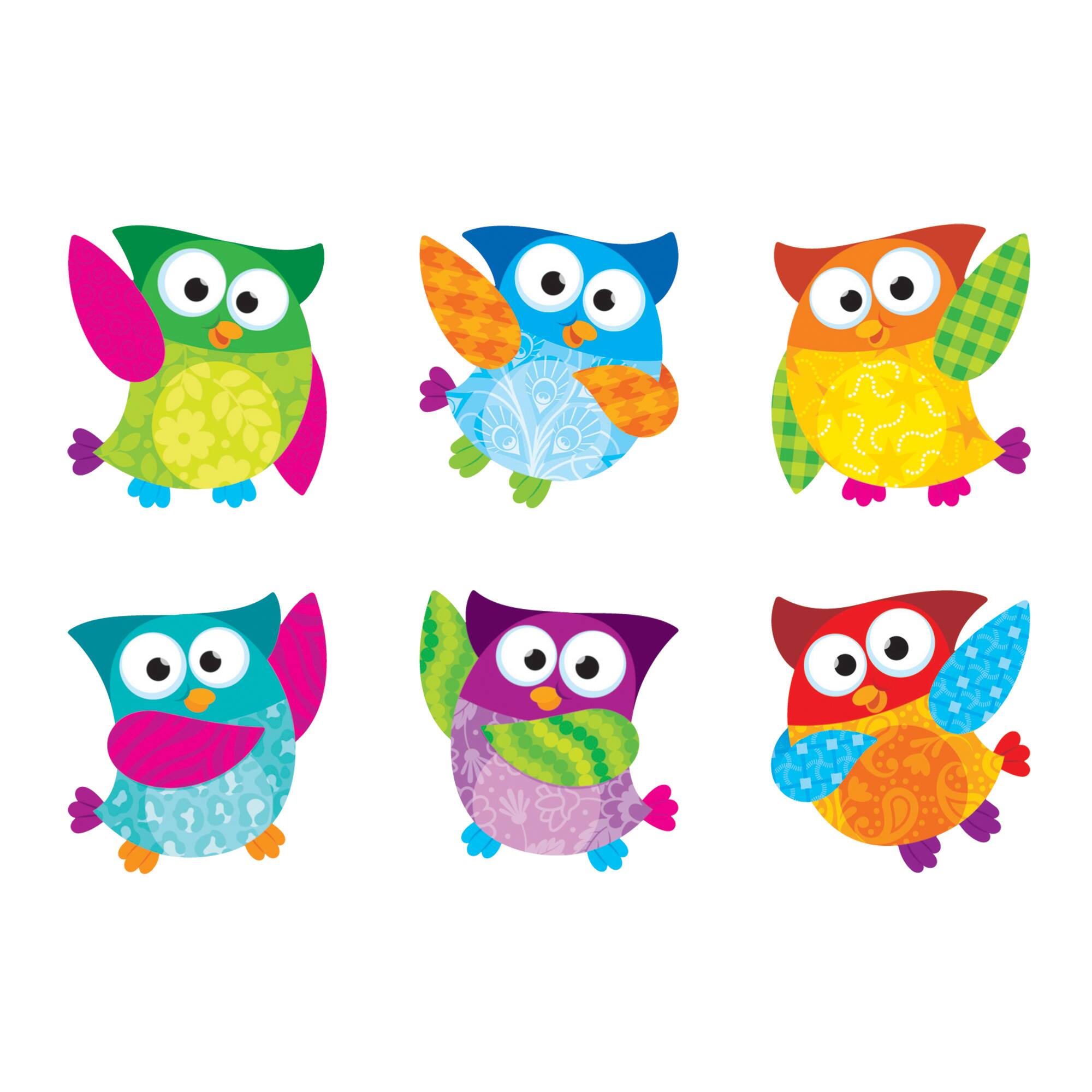 owl stars mini accents variety pack 36 per pack 6 packs