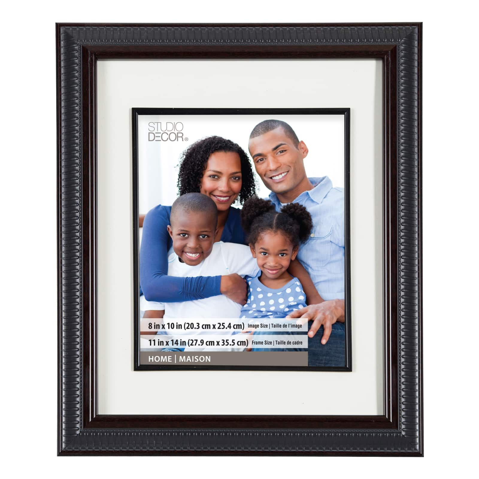 Studio Décor® Portrait Collection Ribbed Frame with Double Mat