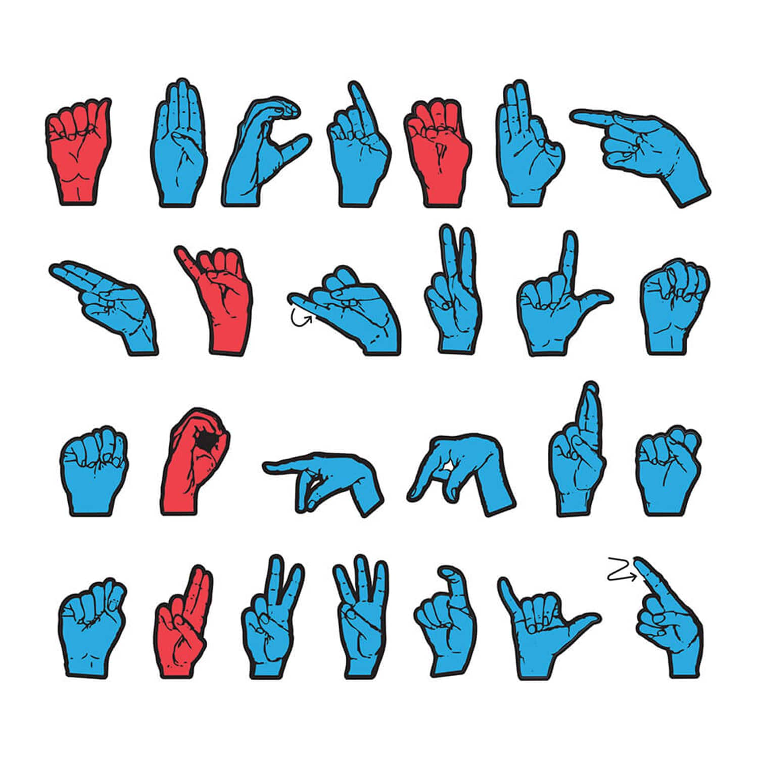 WonderFoam&#xAE; Magnetic Sign Language Letters