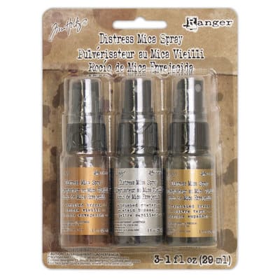 Distress Mica Stain 3色セット + 9.5インチハサミ Ranger Tim Holtz Distress Mica Stain Rainbow Set – Simon