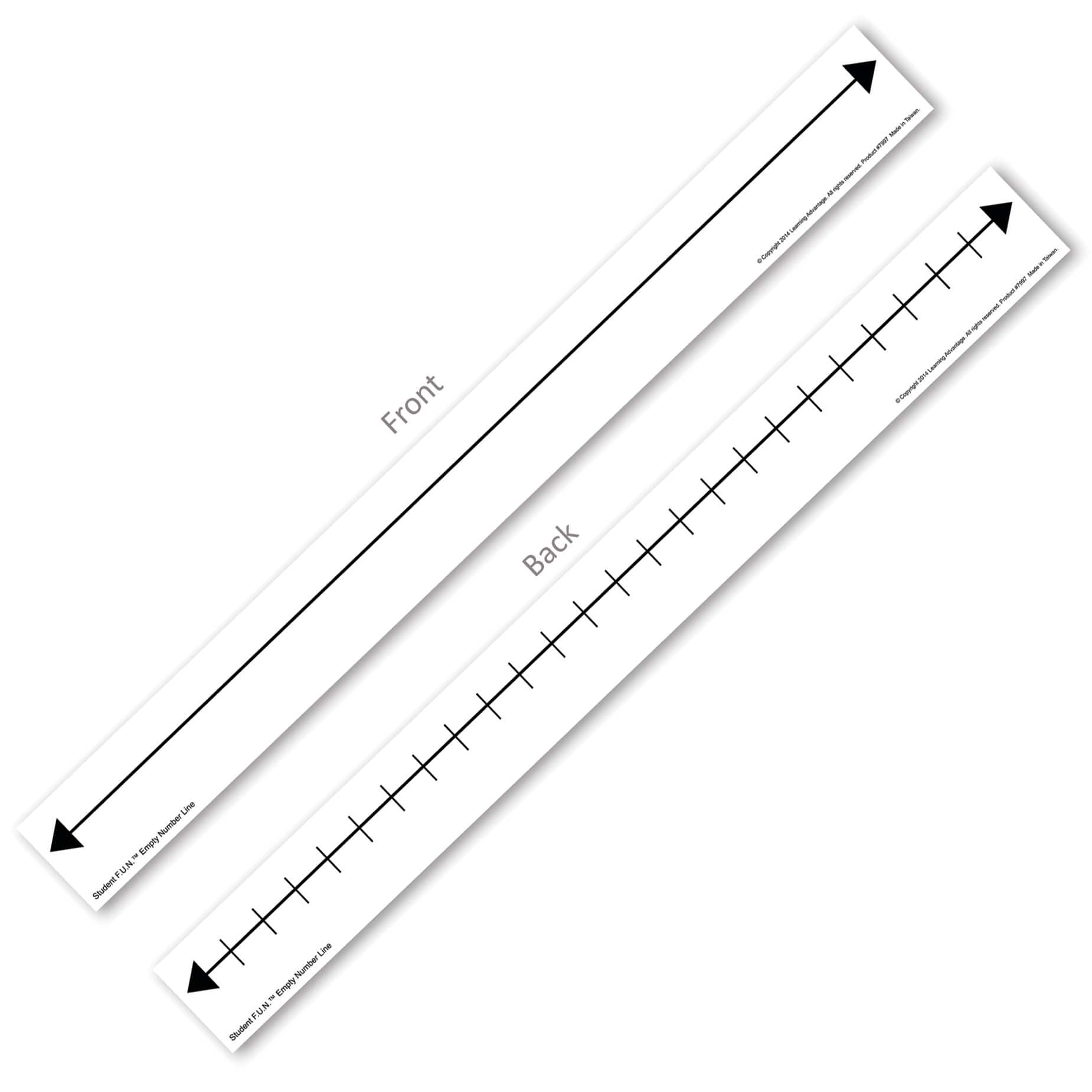 F.U.N.&#x2122; Student Empty Number Line, Set of 10