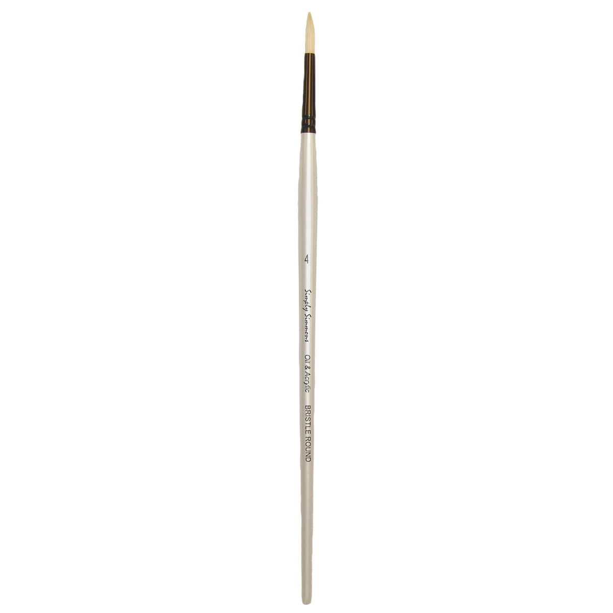 Simply Simmons Long Handle Bristle Round Brush | Michaels