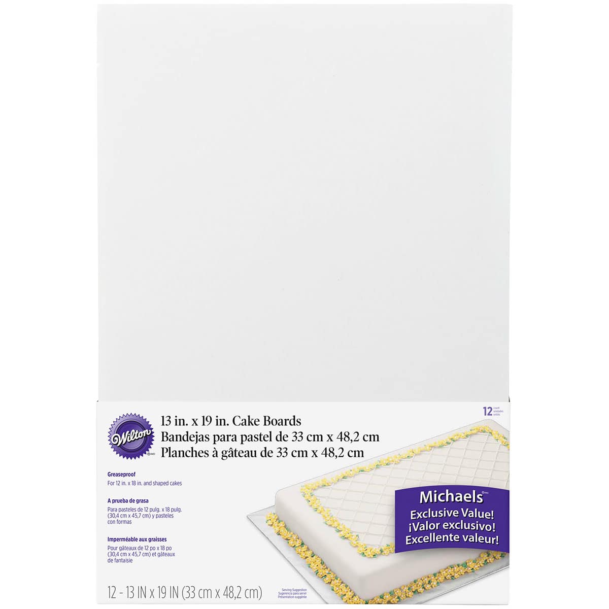 Purchase The Wilton Cake Boards 13" X 19" Value Pack At Purchase The Wilton Cake Boards 13" X 19" Value Pack At