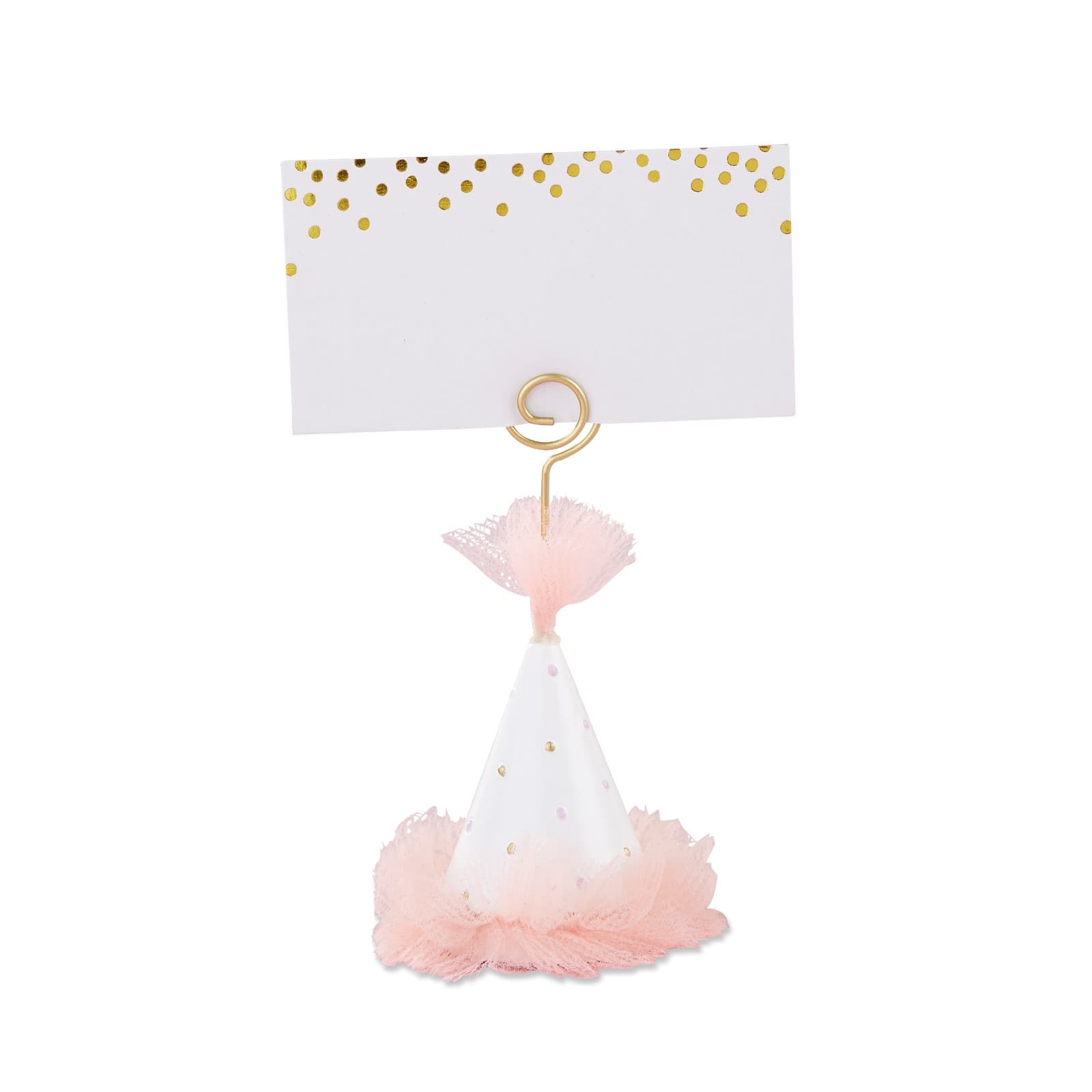 Kate Aspen® Pink Party Hat Place Card Holder, Set of 12
