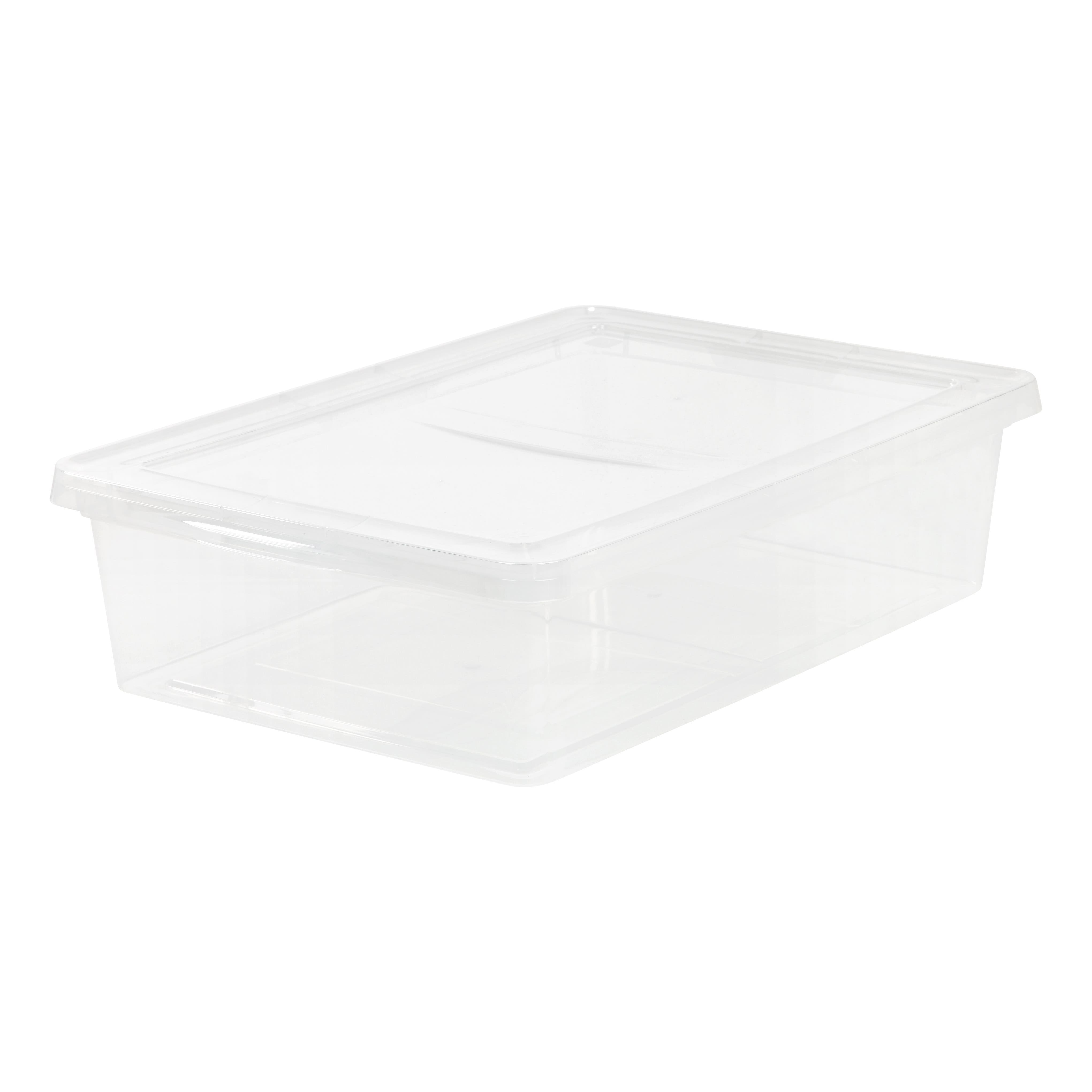 Iris® Clear 28 Qt Storage Box, 10 Pack