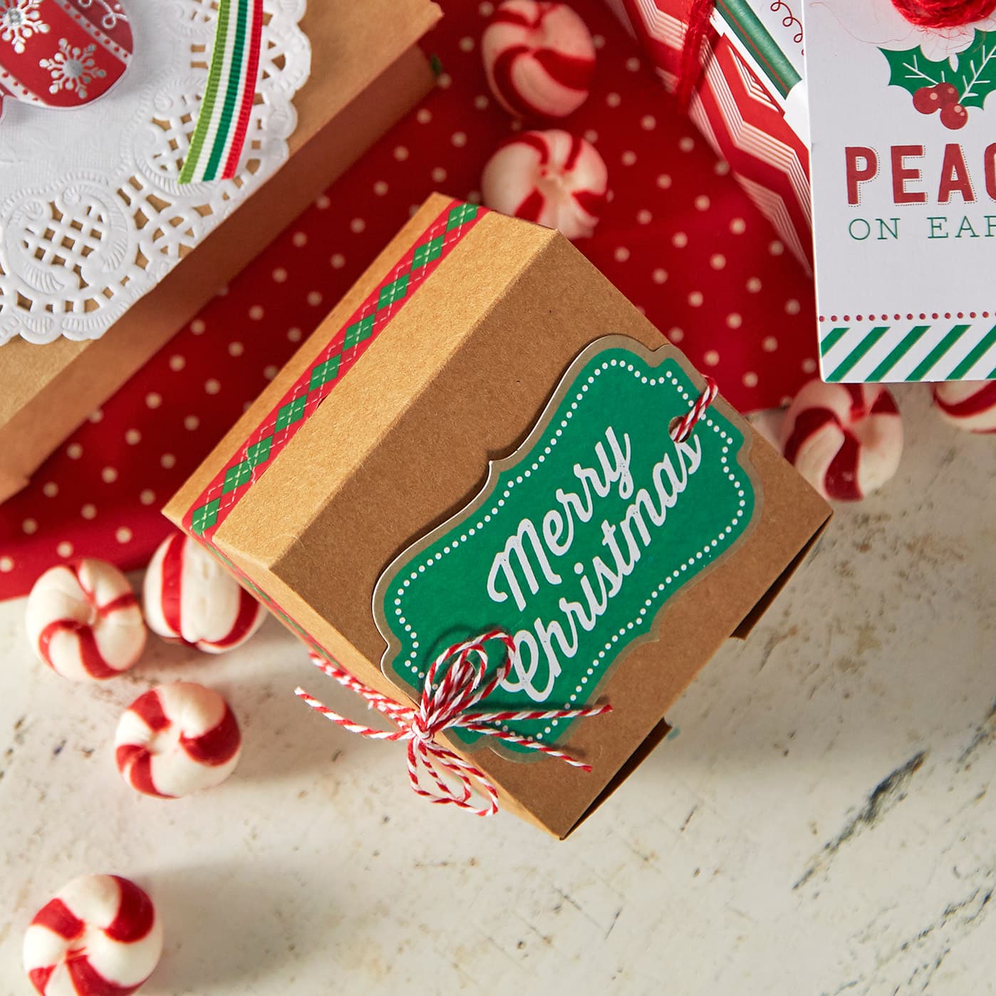 Merry Christmas Kraft Gift Box | Projects | Michaels