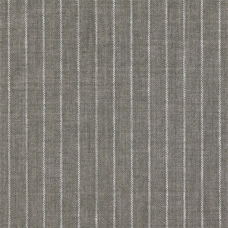 Gray Pinstripe Chambray Linen