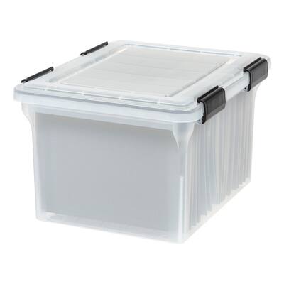 IRIS USA 32qt Letter & Legal Size Weather Tight Storage Container